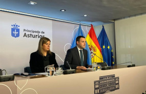 ep archivo   rueda de prensa de la vicepresidenta del principado gimena llamedo y el consejero de