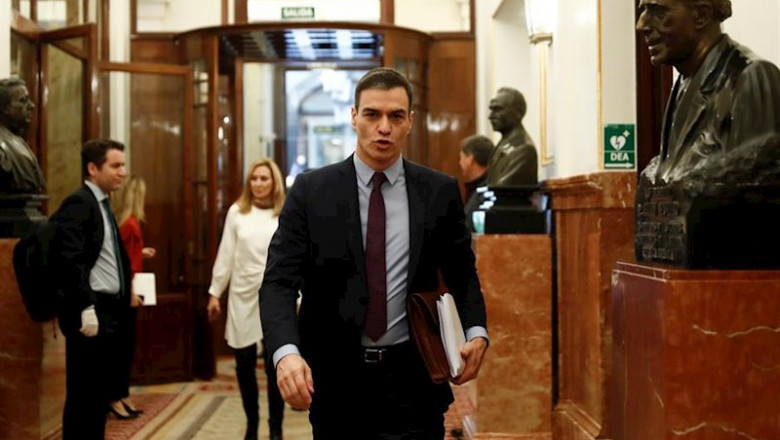Coronavirus.- Sánchez da por perdidos hasta tres meses de PIB en 2020 pero confía en un "efecto rebote" | Pool ep coronavirus- sanchez da por perdidos hasta tres meses de pib en 2020 pero confia en un efecto