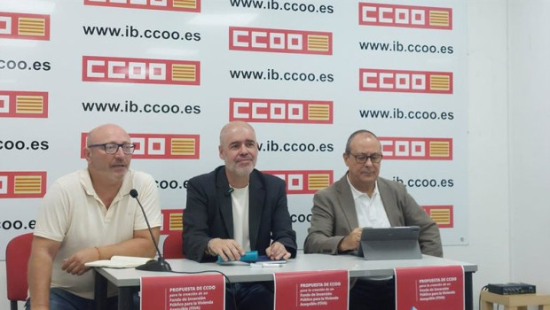 ep de izquierda a derecha el secretario general de ccoo baleares jose luis garcia el secretario