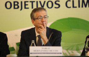 ep el gobernador del banco de espana pablo hernandez de cos durante la jornada financiacion