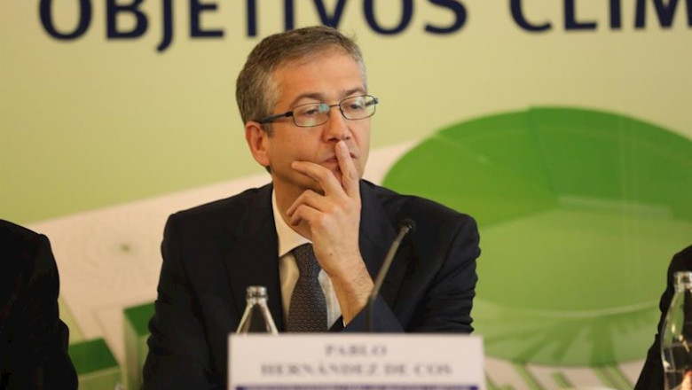 ep el gobernador del banco de espana pablo hernandez de cos durante la jornada financiacion
