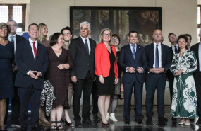 ep el jefe del gobierno regional emiliano garcia page asiste en elsinor dinamarca a la recepcion