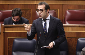 ep el ministro de economia comercio y empresa carlos cuerpo durante la sesion de control en el pleno