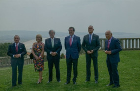 ep el presidente de la ceoe antonio garamendi con el presidente de la ceg juan manuel vieites y ep el presidente de la ceoe antonio garamendi con el presidente de la ceg juan manuel vieites y
