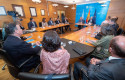 ep el presidente de la xunta alfonso rueda acompanado por el vicepresidente primero y conselleiro de