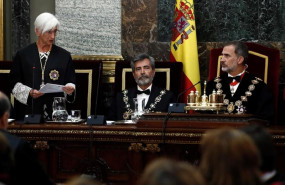 ep el rey felipe vi junto al presidente del consejo general del poder judicial cgpj carlos lesmes d