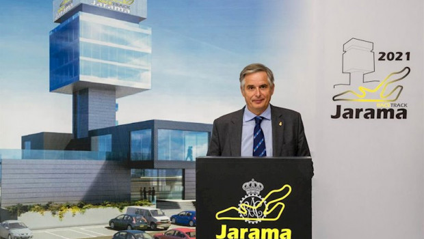 ep inauguracion del paddock club carmelo sanz de barros presidente del real automovil club de espana