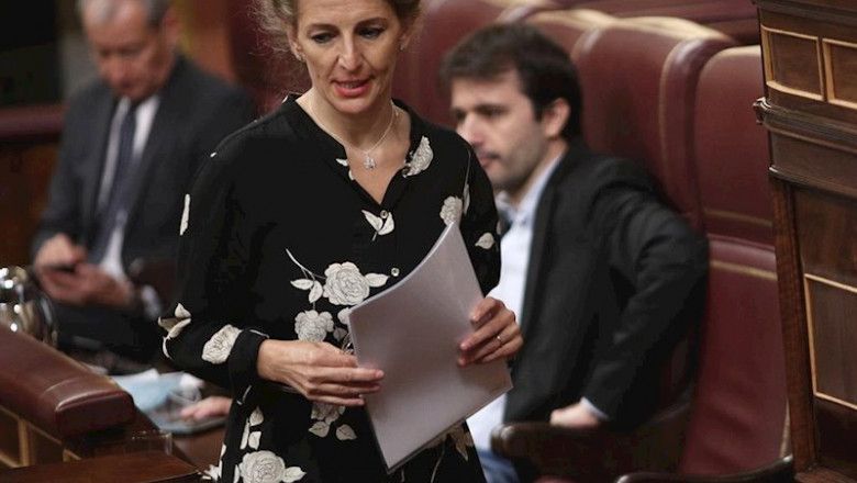 La ministra de Trabajo y Economía Social, Yolanda Díaz, interviene en el Pleno del Congreso este miércoles | Eduardo Parra - Europa Press ep la ministra de trabajo y economia social yolanda diaz interviene en el pleno del congreso este