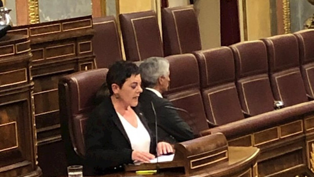 ep la portavoz de eh bildu mertxe aizpurua interviene en el pleno del congreso y el secretario
