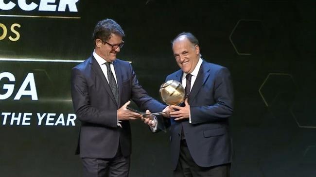ep laliga premiadala mejor ligaanolos globe soccer awards