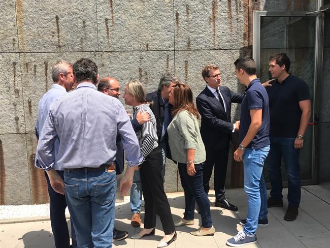 MIembros del PP en el tanatorio por la muerte de Albor | EUROPA PRESS ep miembrospptanatoriola muertealbor