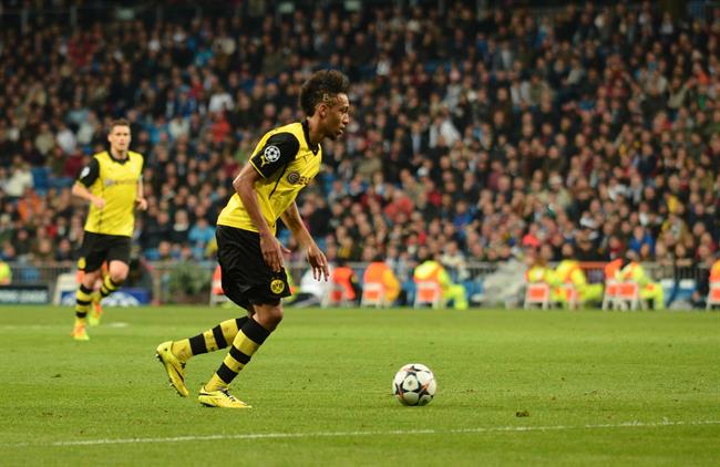 Pierre-Emerick Aubameya del Borussia Dortmund en el partido ante el Real madrid | EUROPA PRESS ep pierre-emerick aubameyaborussia dortmundpartidoreal madrid