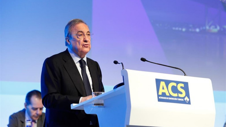 El presidente de ACS, Florentino Pérez. | ACS - Archivo ep presidenteacs florentino perez ante la ultima juntaaccionistas 20190708185312