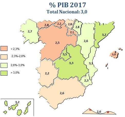 Previsiones de PIB regional 2017 | CEPREDE ep previsionespib regional 2017