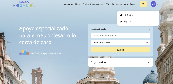 portal web busca encuentra