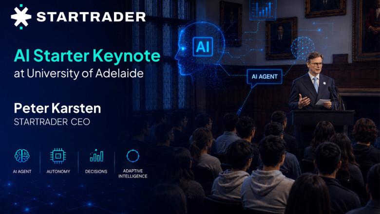 STARTRADER CEO Peter Karsten Delivers "AI Starter" Keynote at University of Adelaide startrader ai starter keynote