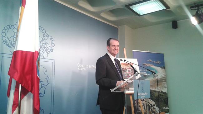 El alcalde de Vigo, Abel Caballero, en la rueda de prensa | EUROPA PRESS ep alcaldevigo abel caballero enruedaprensa