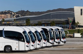 ep archivo   autobuses en una imagen de archivo