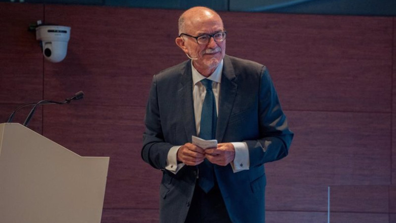 Archivo - El director general del Club Español de la Energía, Arcadio Gutiérrez, durante la jornada Energía y Geoestrategia, en el Auditorio Campus Repsol, a 14 de junio de 2024, en Madrid (España). | Gabriel Luengas - Europa Press - Archivo ep archivo el director general del club espanol de la energia arcadio gutierrez durante la jornada