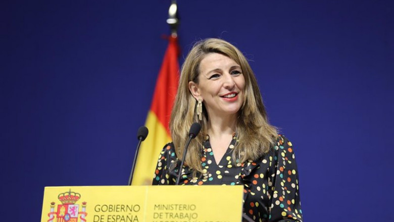 ep archivo   la ministra de trabajo yolanda diaz explica en rueda de prensa el acuerdo para