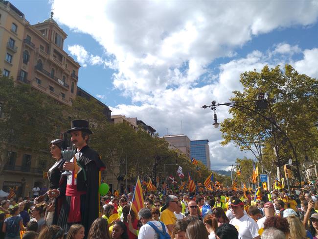 Ciudadanos en la manifestación de la Diada en Barcelona | EUROPA PRESS ep ciudadanosla manifestacionla diadabarcelona