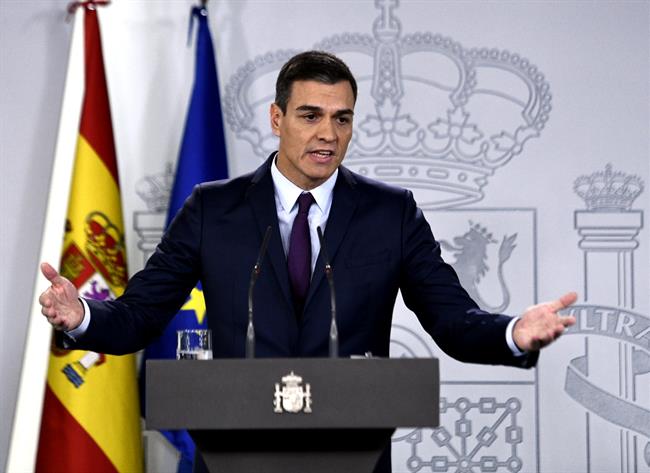 Declaración institucional de Pedro Sánchez para comunicar la fecha de las próxim | Oscar del Pozo - Europa Press ep declaracion institucionalpedro sanchezcomunicarfechalas proxim 20190215181602