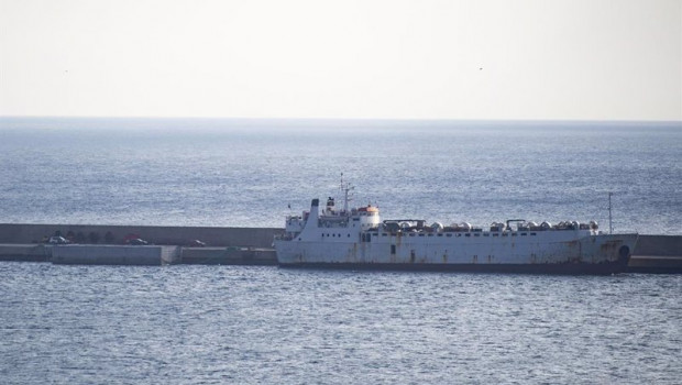 ep el buque de ganado kharim allah atraca en la darsena de escombreras en el puerto de cartagena