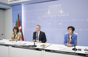 ep el lehendakari inigo urkullu en su comparecencia en la diputacion permanente del parlamento vasco