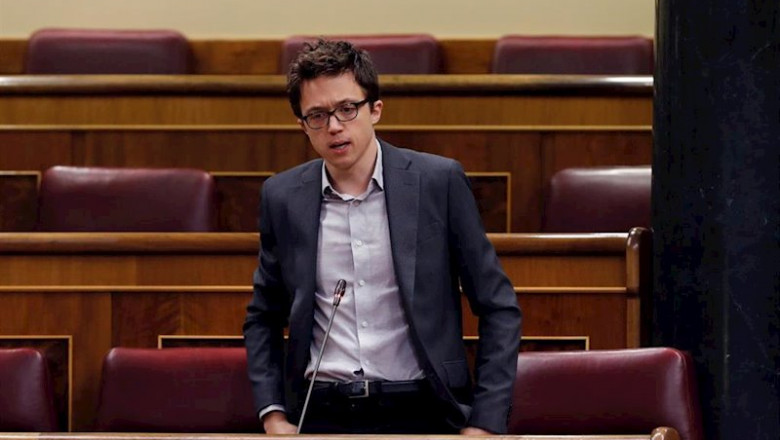 ep el lider de mas pais inigo errejon durante la primera sesion de control al ejecutivo en el