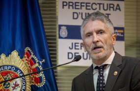 ep el ministro del interior fernando grande marlaska en declaraciones tras la inauguracion de las