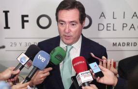 ep el presidente de ceoe antonio garamendi en declaraciones ante los meidos de comunicacion tras la