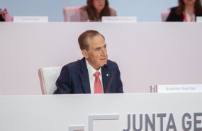 ep el presidente de mapfre antonio huertas durante la celebracion de la junta general de accionistas