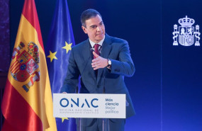 ep el presidente del gobierno pedro sanchez interviene en la presentacion de la oficina nacional de