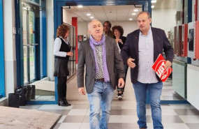 ep el secretario general de ugt pepe alvarez junto al secretario general de ugt aragon jose juan