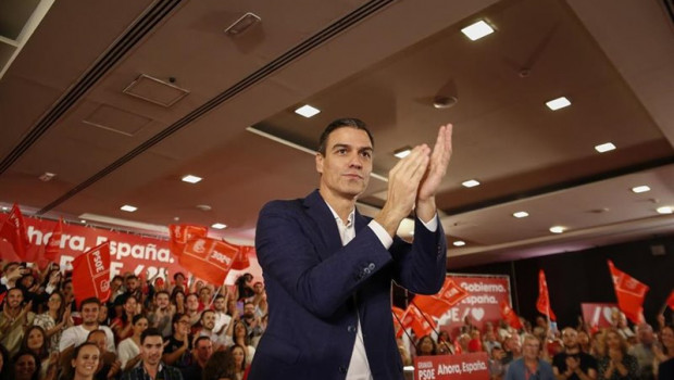 ep el secretario general del psoe y presidente del gobierno en funciones pedro sanchez participan en