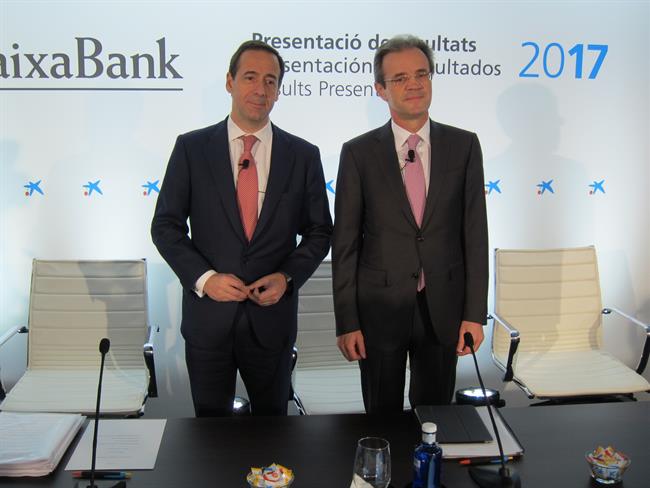 Gonzalo Gortázar y Jordi Gual (CaixaBank) | EUROPA PRESS ep gonzalo gortazarjordi gual caixabank