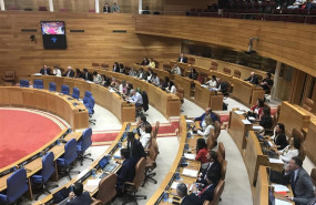 ep imagen del hemiciclo del parlamento de galicia tras la ruptura del grupo de en marea y la marcha