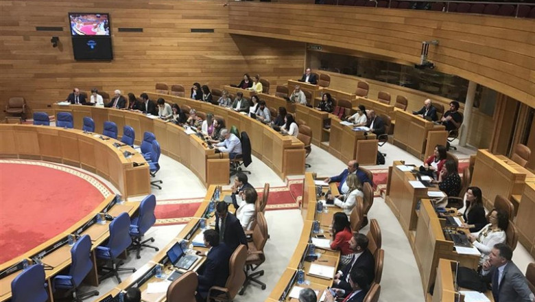 Imagen del hemiciclo del Parlamento de Galicia tras la ruptura del Grupo de En Marea y la marcha de cuatro diputados al Mixto | EUROPA PRESS - Archivo ep imagen del hemiciclo del parlamento de galicia tras la ruptura del grupo de en marea y la marcha