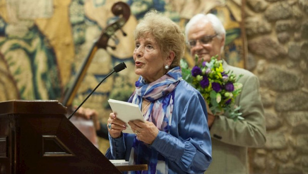 ep la poeta luz pozo garza fallecida a los 97 anos en un acto de homenaje de la real academia galega