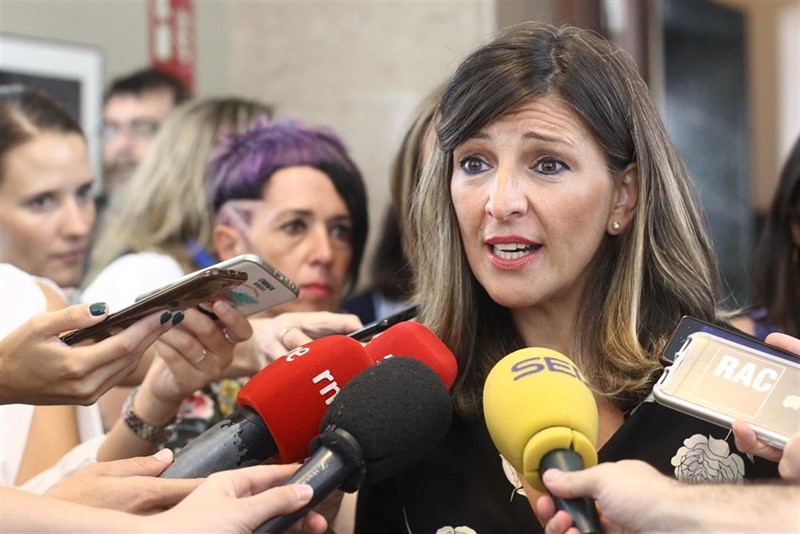 ep la portavoz adjunta de unidas podemos-en comu podem-galicia en comun yolanda diaz