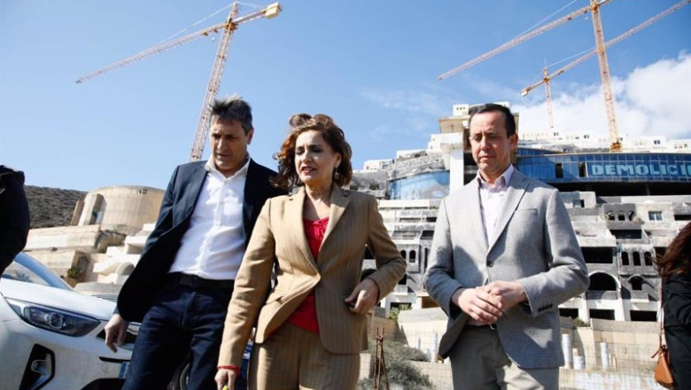 ep la vicepresidenta primera del gobierno maria jesus montero en carboneras almeria ep la vicepresidenta primera del gobierno maria jesus montero en carboneras almeria