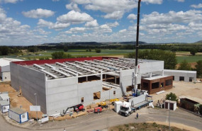 ep vista de las obras de la nueva planta de cascajares en duenas ep vista de las obras de la nueva planta de cascajares en duenas