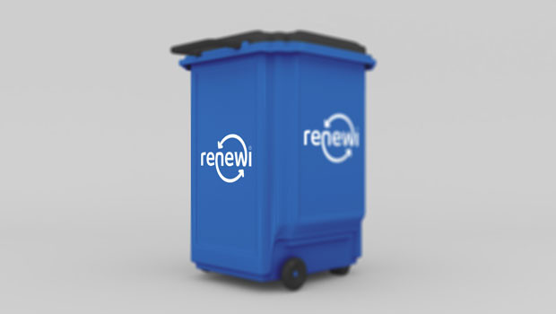 dl renouveler les déchets aux produits recyclage réutilisation esg vert durable déchets poubelle ordures logo