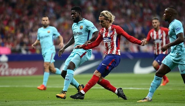 Antoine Griezmann (Atlético de Madrid) Umtiti (FC Barcelona) | ÁNGEL GUTIÉRREZ ep antoine griezmann atleticomadrid umtiti fc barcelona