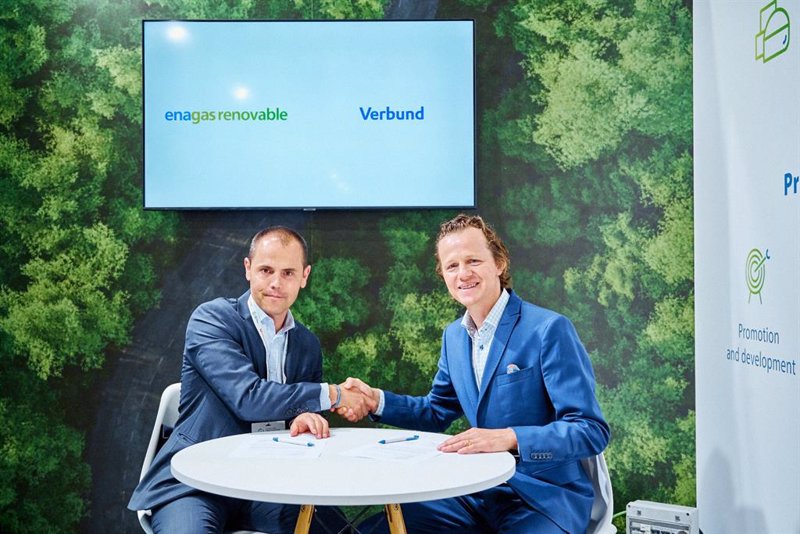 Enagás y Verbund se asocian para producir y transportar hidrógeno verde español