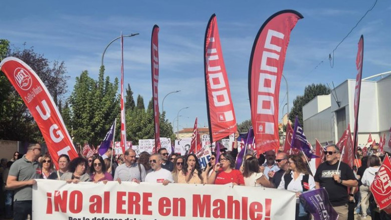 ep archivo   ccoo y ugt arropan a la plantilla de mahle y al pueblo de motilla del palancar en su