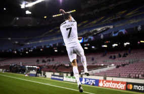ep archivo   cristiano ronaldo celebra un gol en el partido de champions