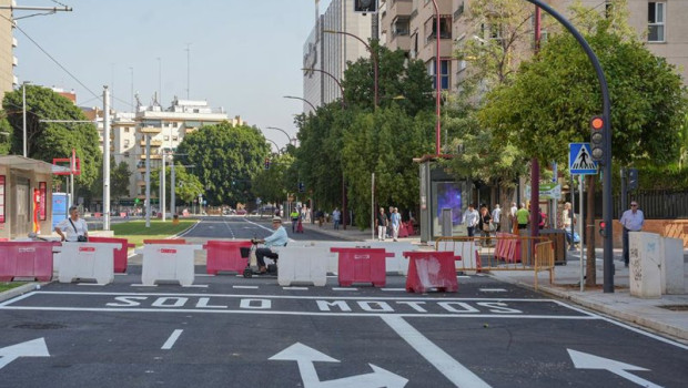 ep archivo   la avenida luis de morales tras la obra por la ampliacion del tranvia
