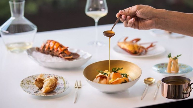 ep archivo   plato disenado por el chef quique dacosta para el mandarin oriental ritz madrid
