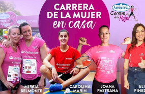 ep cartel de la carrera de la mujer en casa